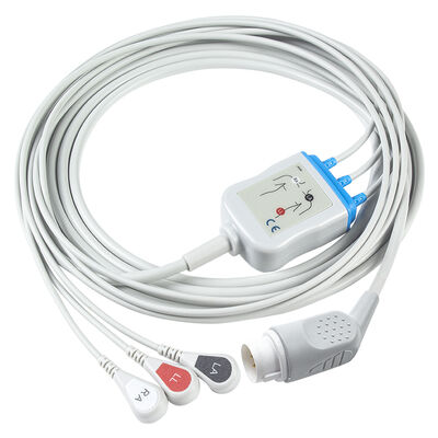 メンネン 900 1110 ホライゾン 2000 5200 ホライゾン 9000XL MR1200 1270 1280 1300 1380 1100 2100 2200 ECG EKG ケーブルおよびリード線 10ピン