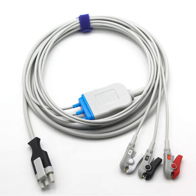 Primedic XD100 XD30 除細動器 ECG EKG 患者用ケーブルおよびリード線 3Pin 3Lead