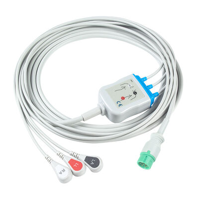 Yonker IE12 E12 E12S 9Pin マルチパラメータ モニター ECG ケーブル 6Pin ECG ケーブルとリード線
