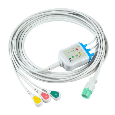 Yonker IE12 E12 E12S 9Pin マルチパラメータ モニター ECG ケーブル 6Pin ECG ケーブルとリード線