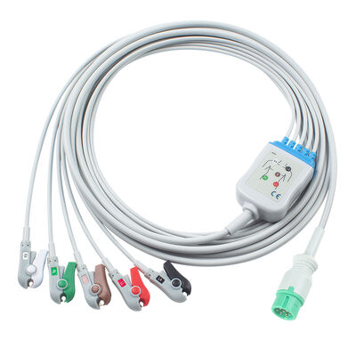 Yonker IE12 E12 E12S 9Pin マルチパラメータ モニター ECG ケーブル 6Pin ECG ケーブルとリード線