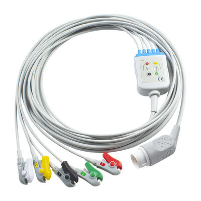 Ph 43100A 8Pin ECG ケーブルとリードワイヤー hp CodeMaster XL+ デフィブリレーターマシン