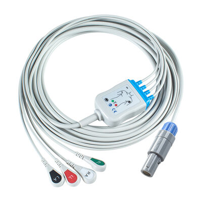 Petas 165R、260R、300、K-250、KMA160R 6 ピン ECG ケーブルおよびリード線
