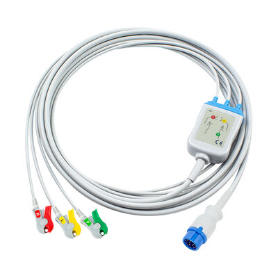 カーディオアイドCA360-Bデフィブリレーター 12Pin ECG EKGケーブルとリードワイヤー 3Lead