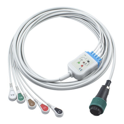 Saadat 6pin 8pin 一体型 ECG ケーブルとリード線