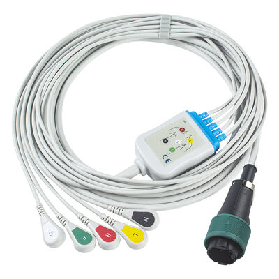 Saadat 6pin 8pin 一体型 ECG ケーブルとリード線