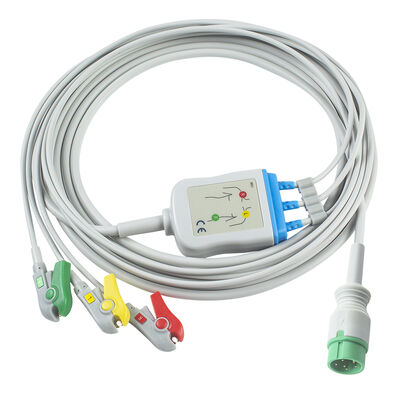 Zoncare PM7000D 3/4/5 リード ECG ケーブルおよびリード線