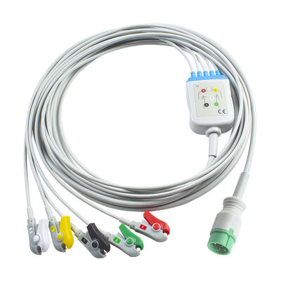 Zoncare PM7000D 3/4/5 リード ECG ケーブルおよびリード線