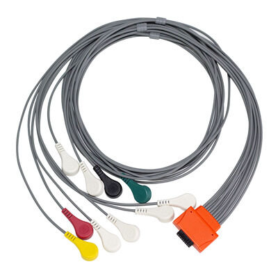 互換性 カーディオリン ウォーク400h クリックホルター NG 5 7 鉛 TPU 素材 IEC カラー コード ECG ホルターケーブル