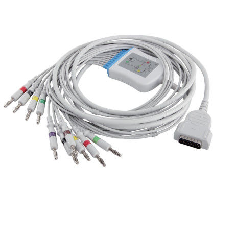 GE Marqutte EKGのケーブルおよびリード線IEC 4.0BananaのコネクターMAC500 MAC600 2104727-001