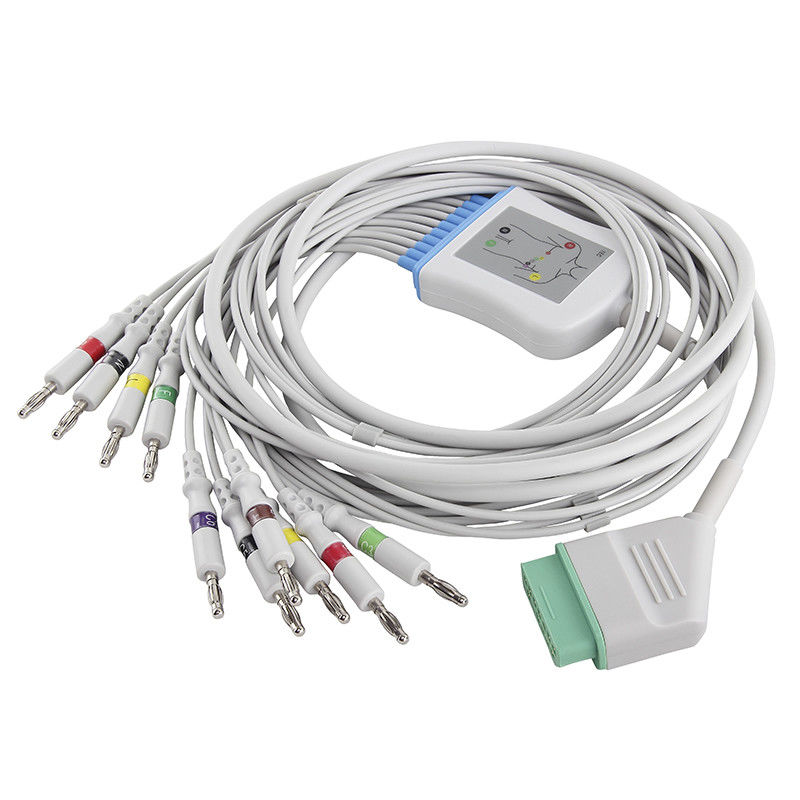 Nihon Kohden日本BSM-2301 BSM-2353 01.57.107048 EKG CableLeadwires 4.0Banana