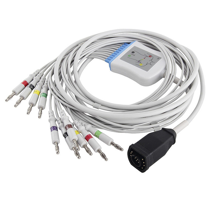 Zoll EKGケーブルE/Mのシリーズおよびリード線IEC 4.0のバナナのコネクター