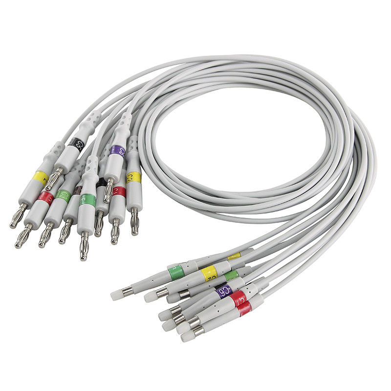 10鉛のWelch Allyn Cp200 ECGケーブルEKGのIEC 4.0のバナナEKGのリード線を導線