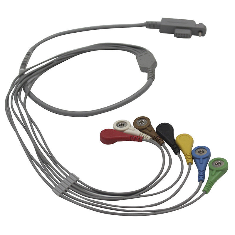 JincoMedの古いタイプHolter ECGのケーブルおよびリード線10の鉛IECのスナップ