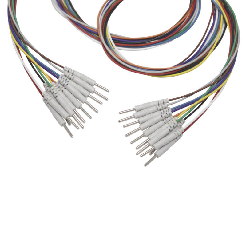 3.5 2.0mmピンEEG帽子の電極へのモノラル プラグの横領者はニッケルEEG EMSのリード線の電極をめっきした