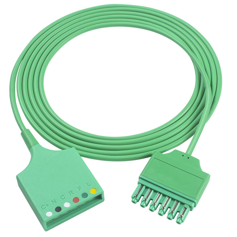 シエメンス ドレイガー MS16256 6リード ECG トランク アダプターケーブル ドレイガー ECG 拡張 トランクケーブル シングルピンコネクター