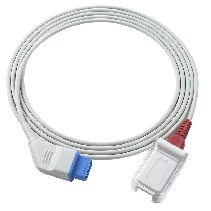 Nihon Kohden SpO2センサーはK937 3984 JL-631P for M-asi-moの赤い技術の正方形Pin 14Pin SpO2のアダプターの延長ケーブルをケーブルで通信する