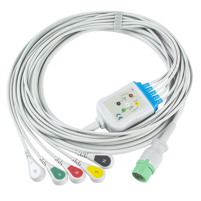 Biolight BLT ECGケーブルおよびリード線5の鉛IECクリップ12Pin C2557P0 ECGケーブル