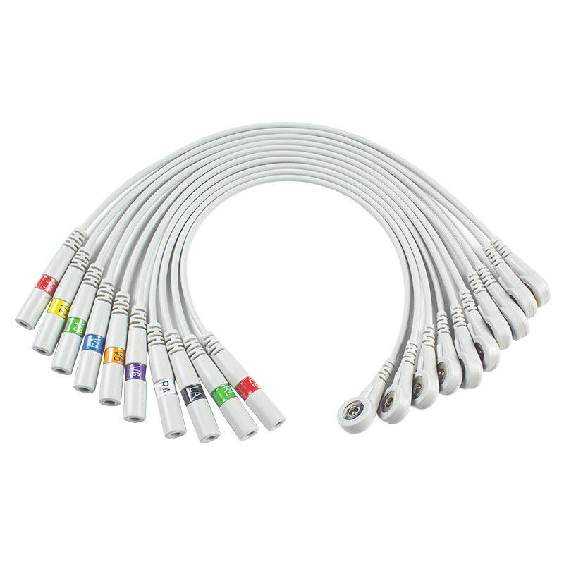 ECGのアダプターのピグテールのアダプター9281-002-50 4mm ECGの電極のコネクターを止めるECGの部品のバナナ