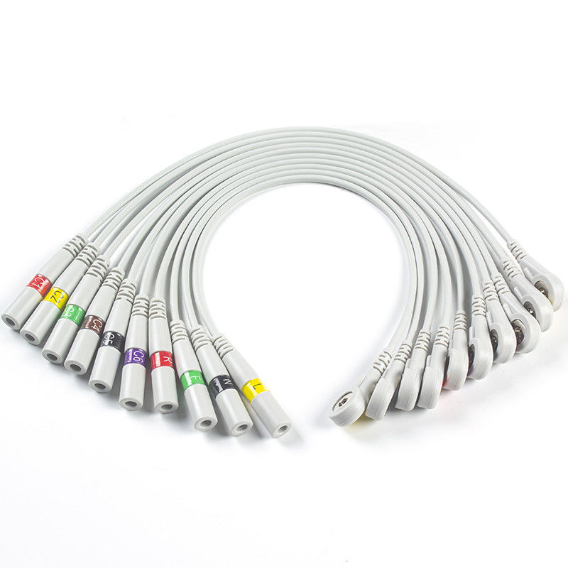 ECGはピグテールを止めるために3.00MM IEC ECGの電極のコネクターEKGのコネクターのバナナの針を分ける