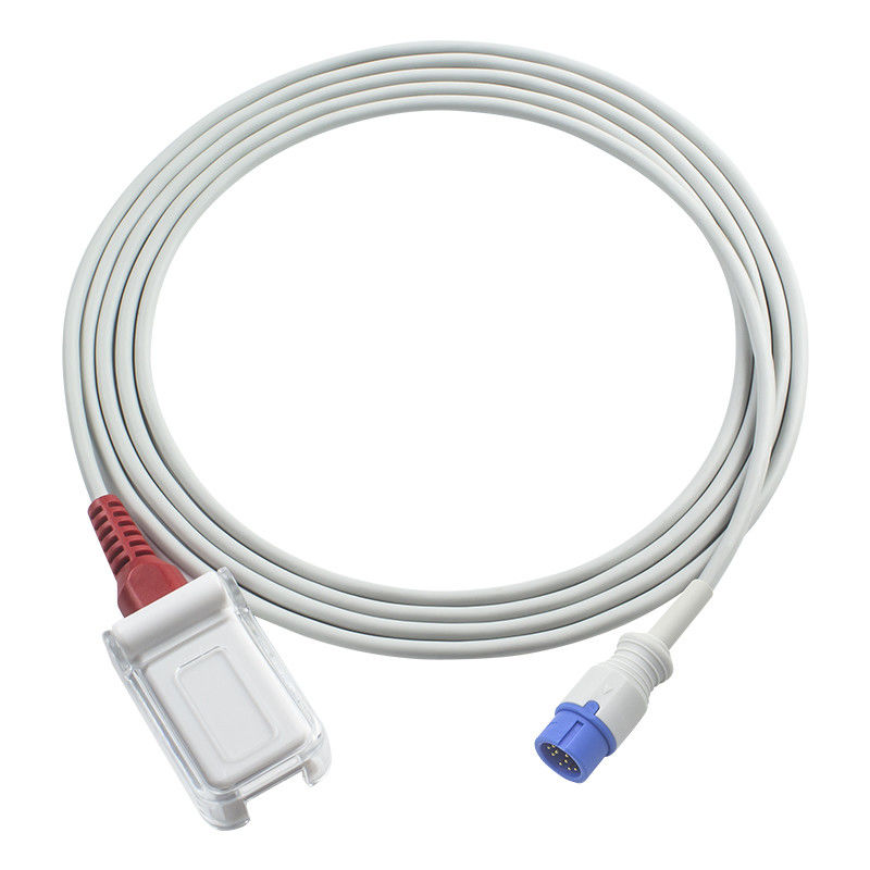 Comenのfor M-asi-moの赤い技術C30/C50/C80 SpO2センサーはSpO2アダプターの延長ケーブル12PinにDB9忍耐強いケーブルをケーブルで通信する