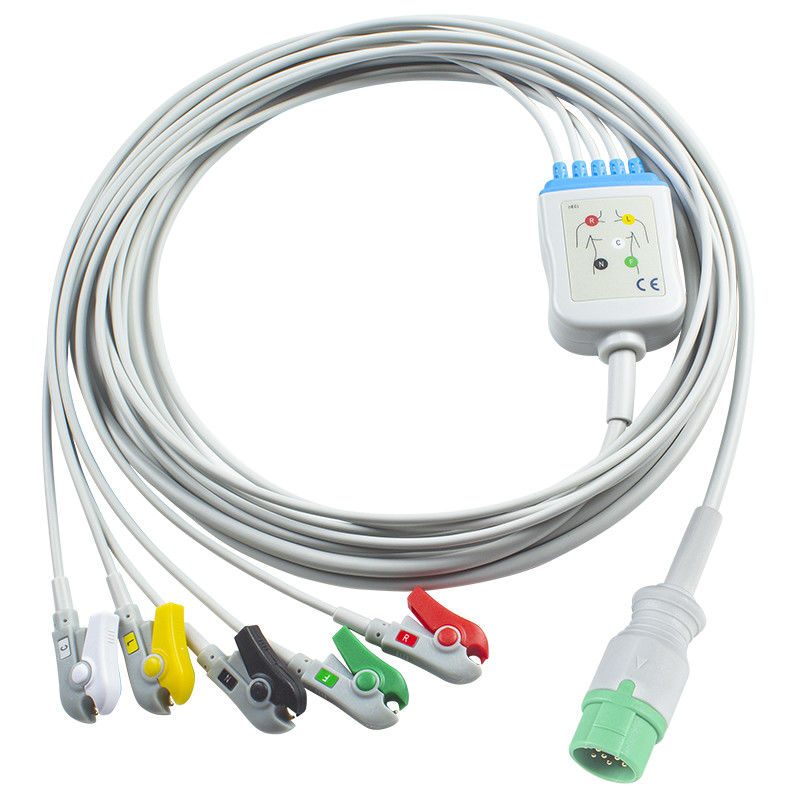 5Lead IEC Grabber用のコントロン矢印互換性直結ECGケーブルとリードワイヤ