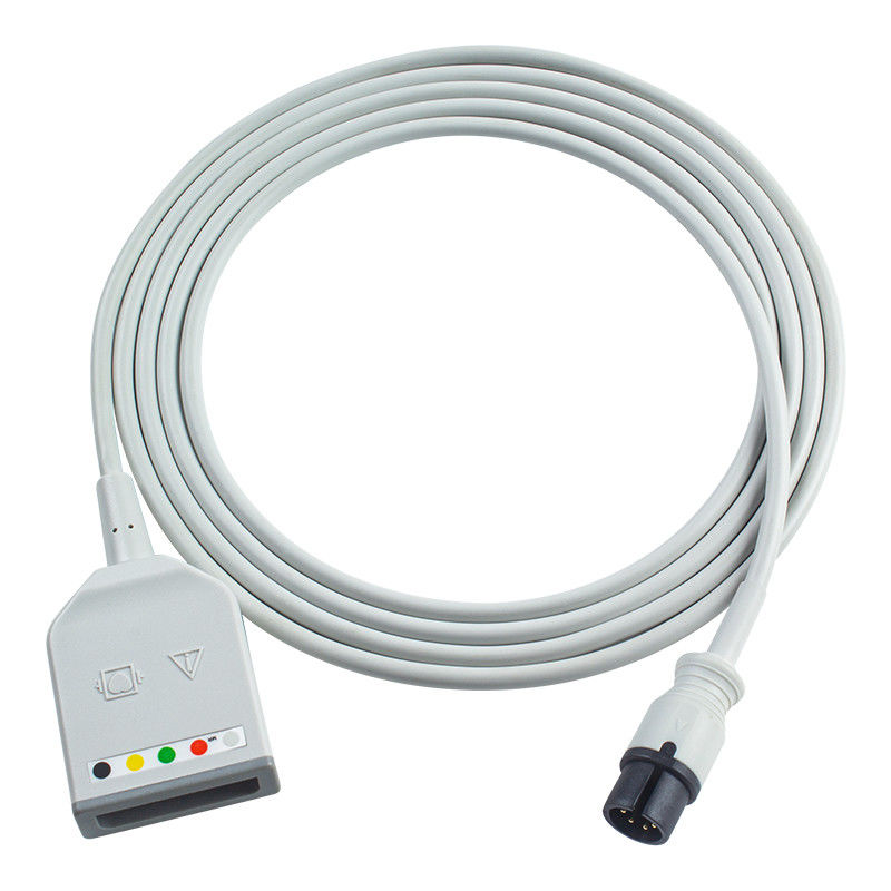 マインドレイ Datascope AAMI 6Pin コネクタ 5Lead ECG トランクアダプターケーブル 0010-30-12377 EV 6102 ECG拡張ケーブル ユーロスタイル