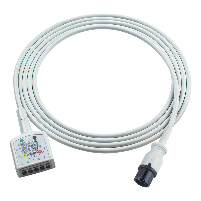 P-Fhilips PH AAMI 6Pin コネクタ 5Lead ECG トランクアダプタケーブル 453561432691 453561227251 ECG拡張ケーブル VSスタイル
