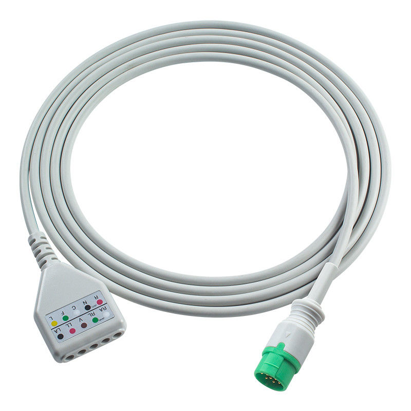バイオライト 12ピン ECG トランクアダプターケーブル ECGケーブル ディンスタイル M7000 M8000A M8500 M9500 ECG拡張ケーブル