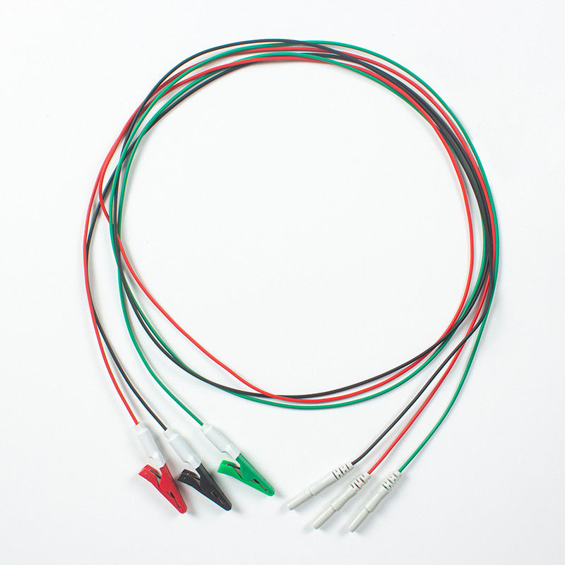 互換性のあるECGケーブルから動物DINタイプへ動物グレーバー3Lead