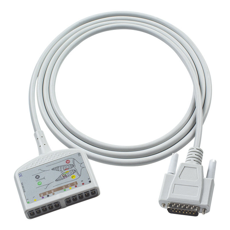 互換的なニホン・コーデン・EKG診断EKGケーブル 10Lead for Cardiofax C, Cardiofax GEM 9020K, Cardiofax M