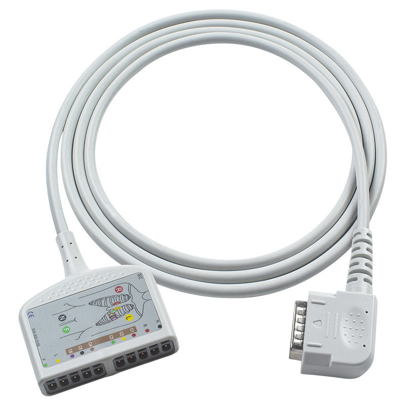 ラテックスフリー 15Pin 10Lead EKG トランクケーブル IEC/AHA 108 109 110 1210 1211 601 カーディコ 302