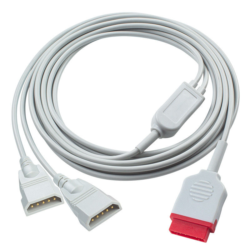 患者の血圧モニター GE IBPケーブル 11Pin から 2x PVB 5Pin 3.5M