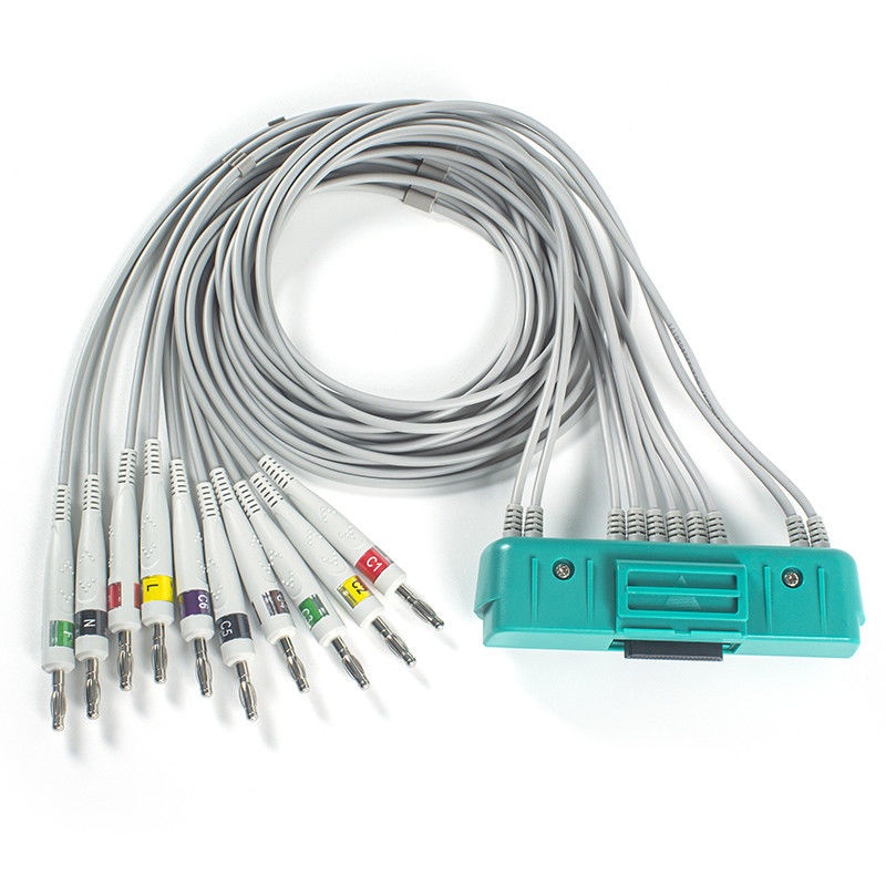 EKGケーブル 10Lead IEC バナナ 4.0mm ニホン・コーデン EKG-9320 ECG-9522P BR-911D