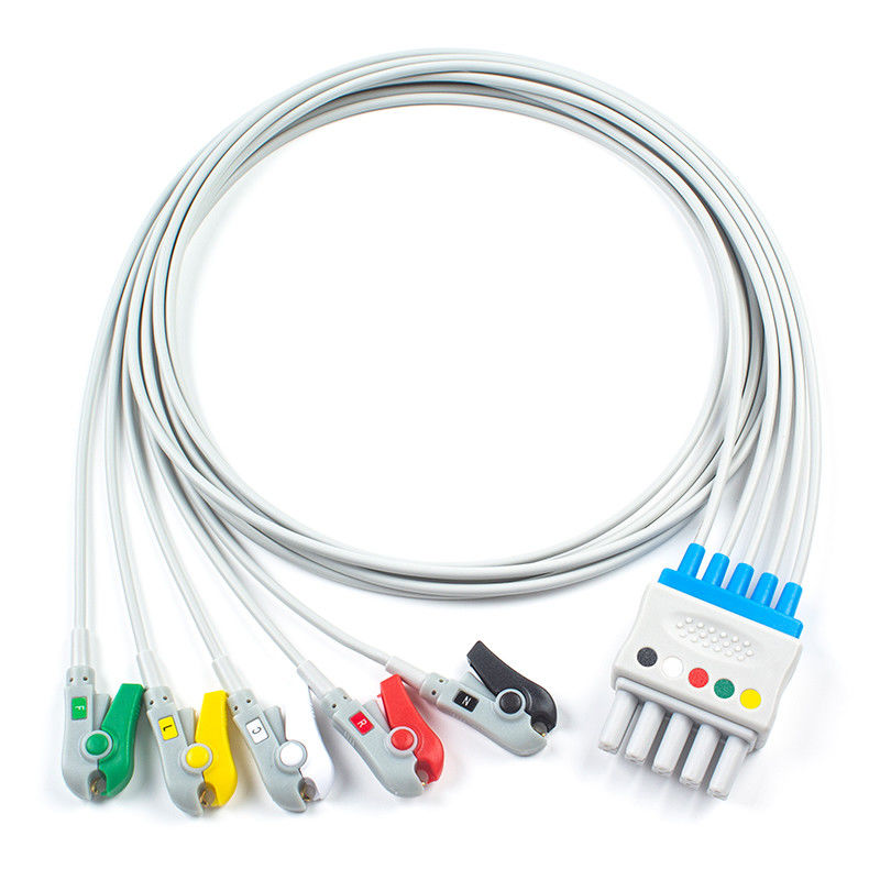 S-iemens ドラガー ECGリードワイヤー 5956359 MP03414 5 セット リードグリッバー クリップ 双 5 ピン接続器