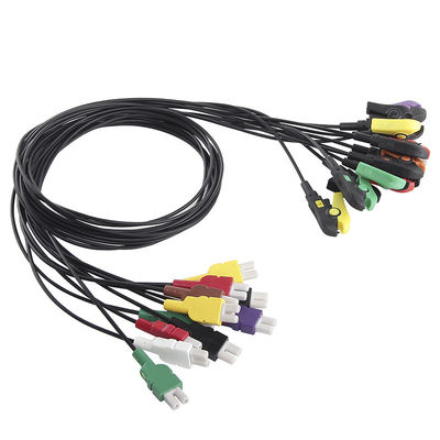 GE Marquette 10の鉛のX線ECG Radiotranslucentのケーブルおよびリード線
