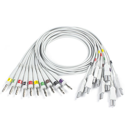 ノラブクォークC12x診断ECG 12鉛ストレステスト TPU患者ケーブルでコーズされたECG