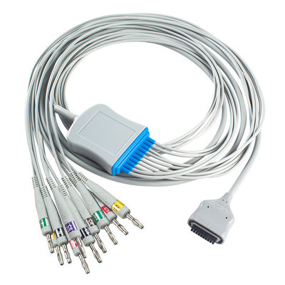 EDAN Dx12 10Lead ECG ホルターケーブル バナナ トランク用ケーブル 長さ 2.2M互換性